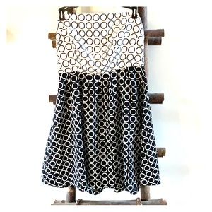 Black and White Polka Dot Strapless